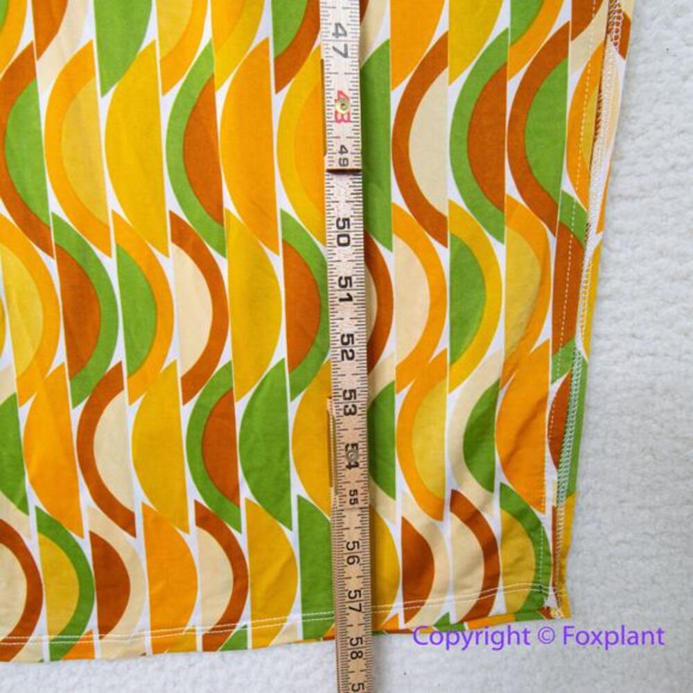 Eloquii Maxi Dress Groovy 70's Funky Sunrise‎ Cabana Halter, size 14 - Picture 6 of 16